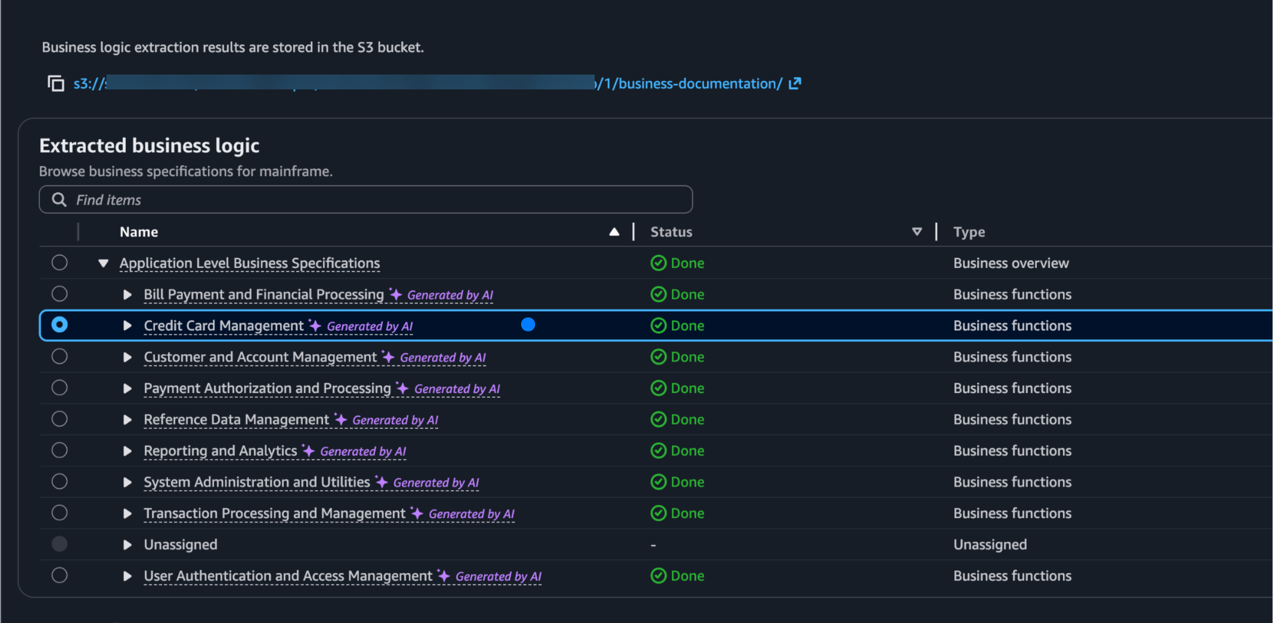 Business logic extraction (BLE) creates logical segmentation and business functions