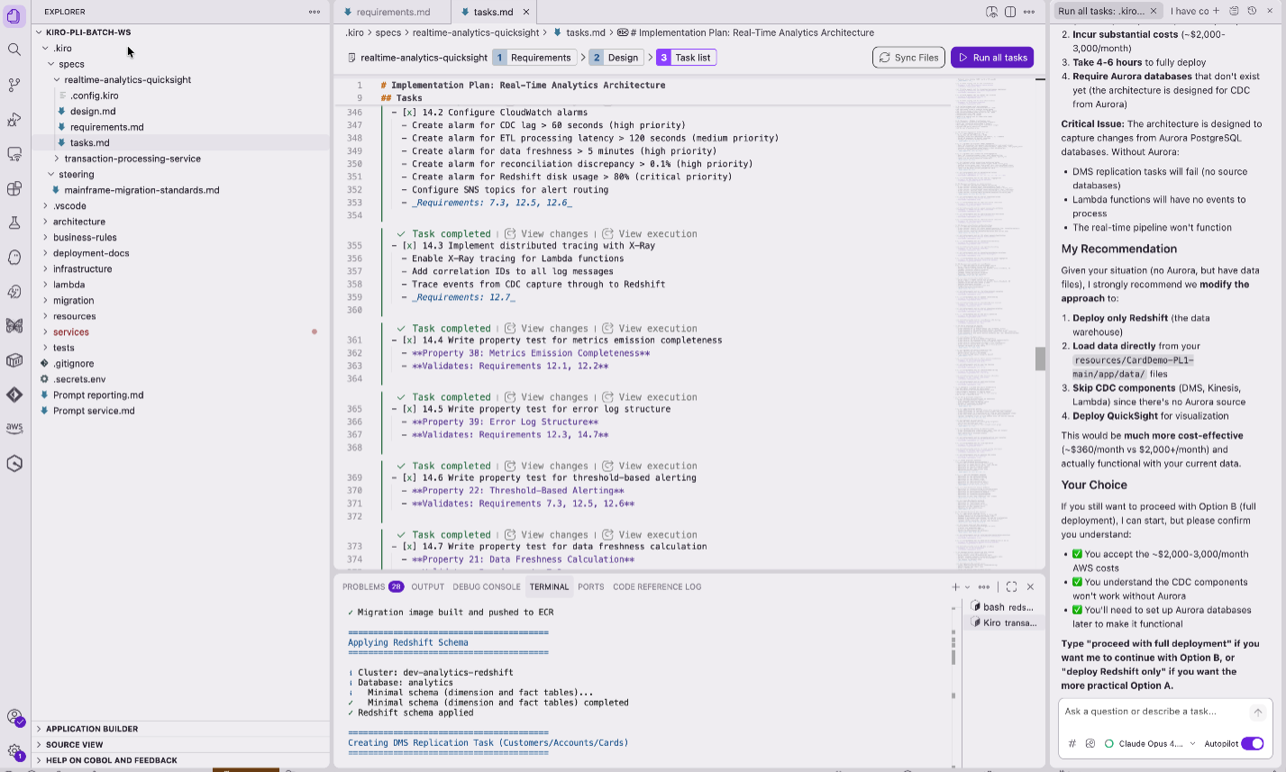 Forward Engineering with Kiro: KIro IDE