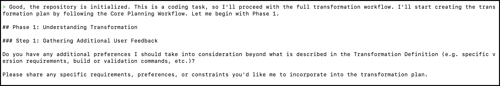 Figure 2 - Add business rules and other context to the transformation plan.