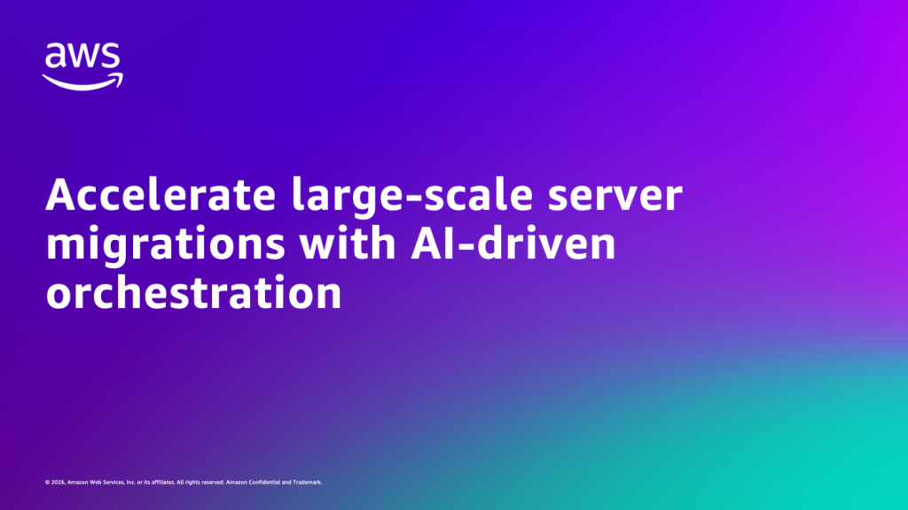 Accelerate large-scale server migrations with AI-driven orchestration
