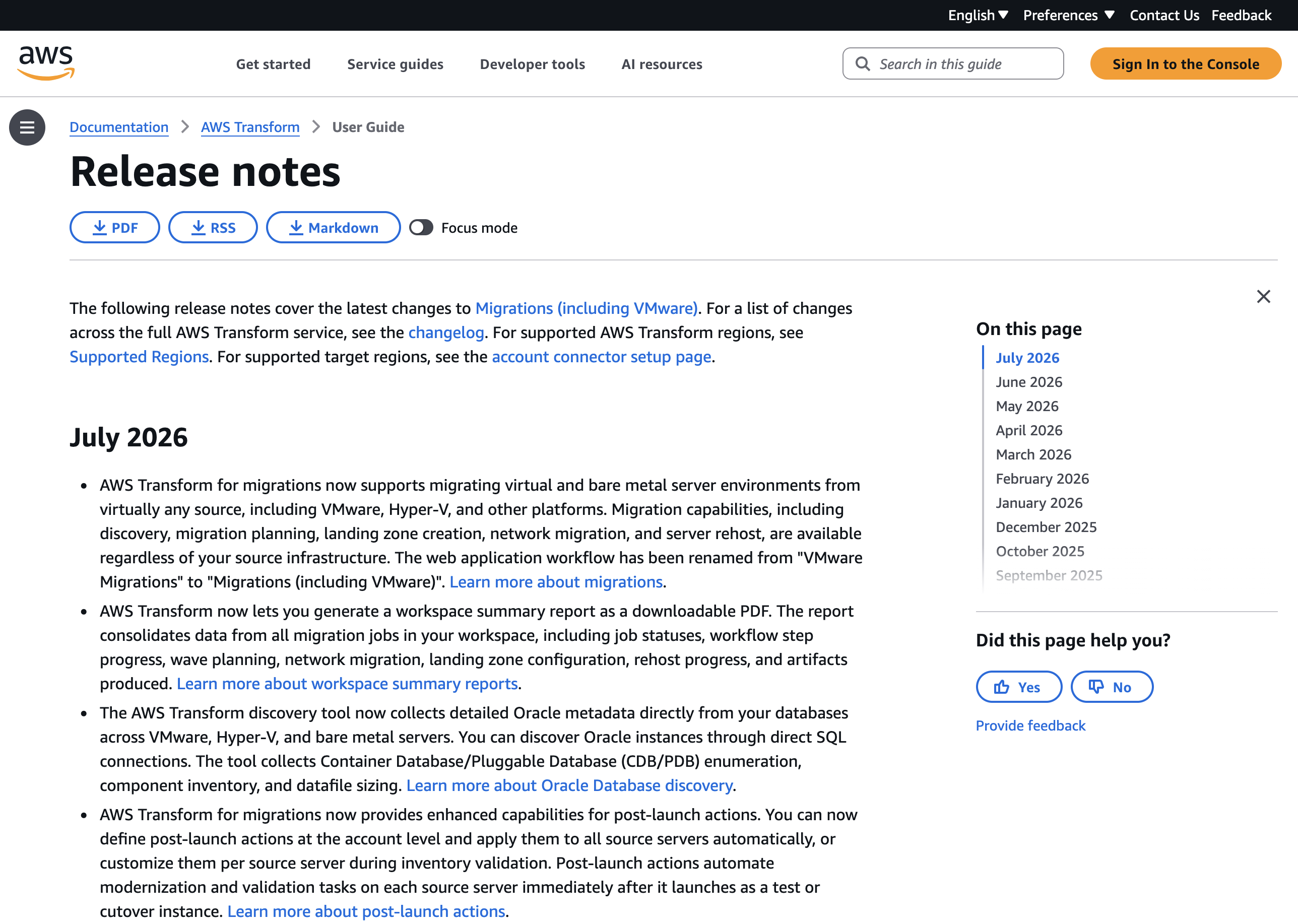 Release notes