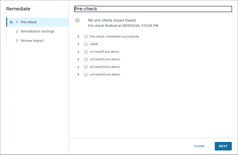 Figure 15- Host remediation progress