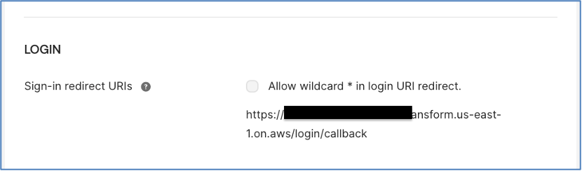 Okta application general tab 