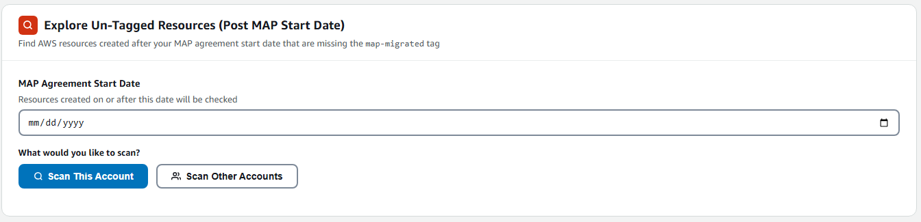 Figure 4: Untagged Resource Scanner interface