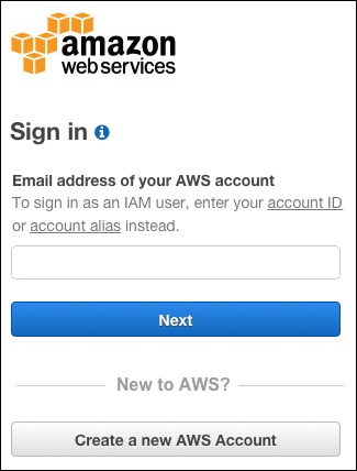 Step 1: Sign in as a root user or IAM user