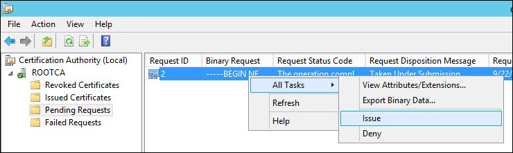 Screenshot of noting the value in the "Request ID" column Screenshot of noting the value in the "Request ID" column