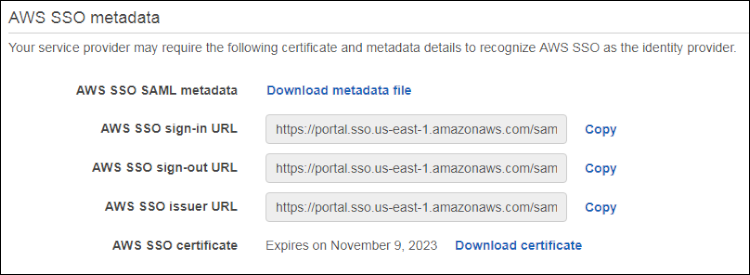 Figure 10: Select "Download metadata file"