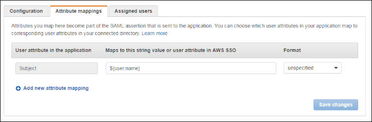 Figure 9: Enter "${user:name}" and select "Unspecified"