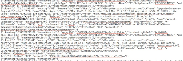 Figure 3: Sample logs