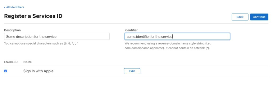 Figure 1: Provide an identifier