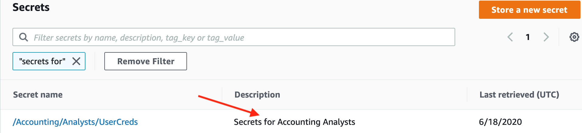 Figure 2: Console showing a blanket search 