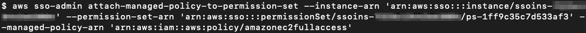 Figure 7: Attaching the AWS managed policy amazonec2fullaccess to the EC2-S3-FullAccess permission set