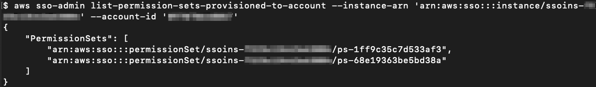 Figure 16: View the permission sets (AuditAccess and EC2-S3-FullAccess) assigned to the ExampleOrgDev account