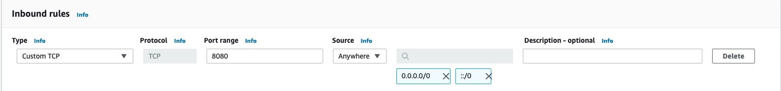 Figure 1: Configure a noncompliant security group