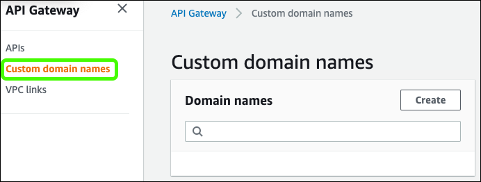 Figure 1: Custom domain names pane