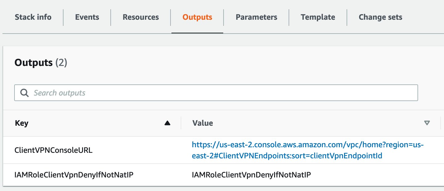 Figure 4: CloudFormation stack outputs