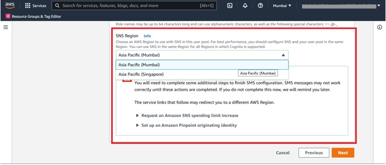 Amazon Cognito launches support for in-Region integration with Amazon SES and Amazon SNS