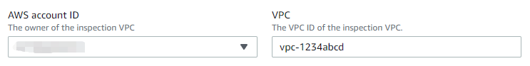 Figure 4: Inspection VPC configuration