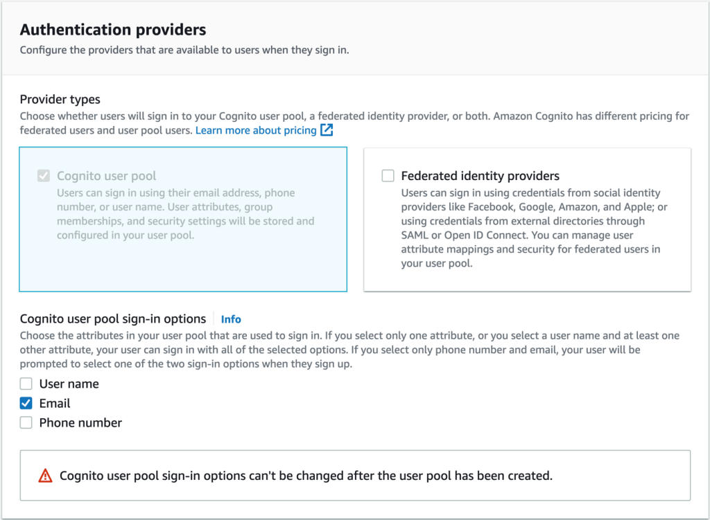 Figure 7: Configuring authentication providers