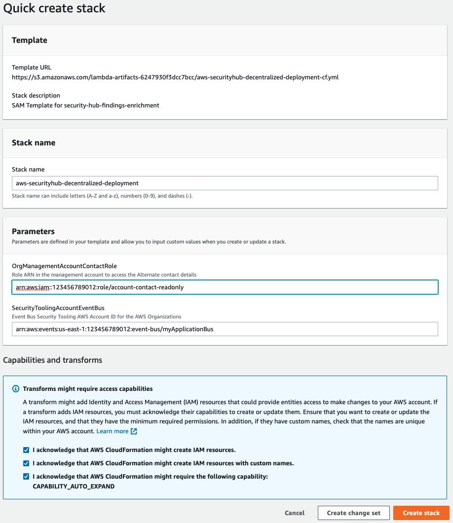 Figure 5: Quick create CloudFormation stack for the solution