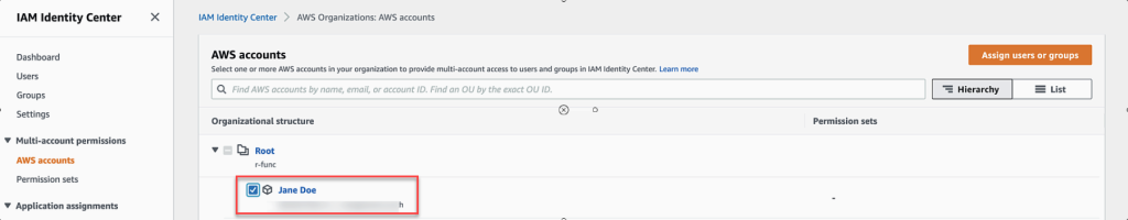 Figure 12: Assign users