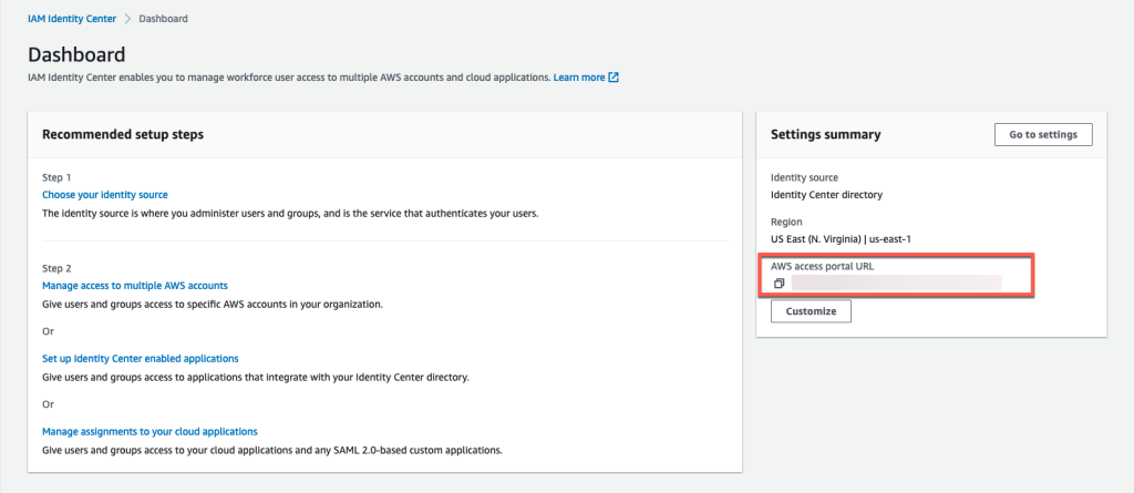 Figure 17: The user portal URL