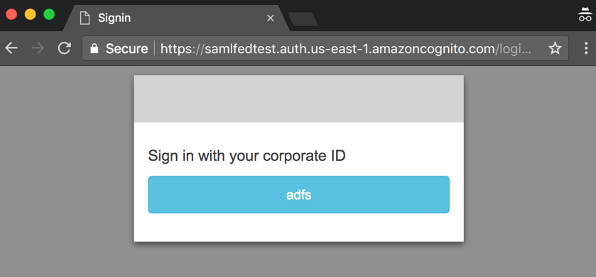 Figure 13: Cognito hosted UI sign-in page