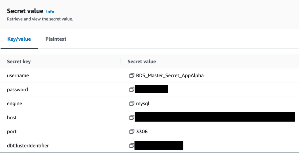 Figure 8: Sample secret value that was retrieved successfully