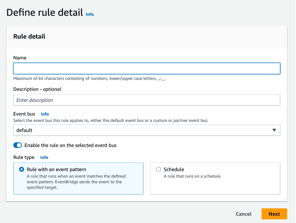 Figure 9: Rule detail screen