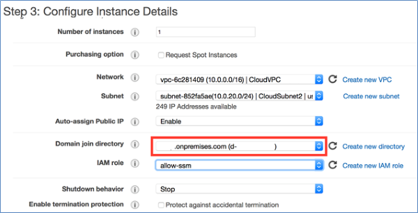 Figure 7: Configure instance details