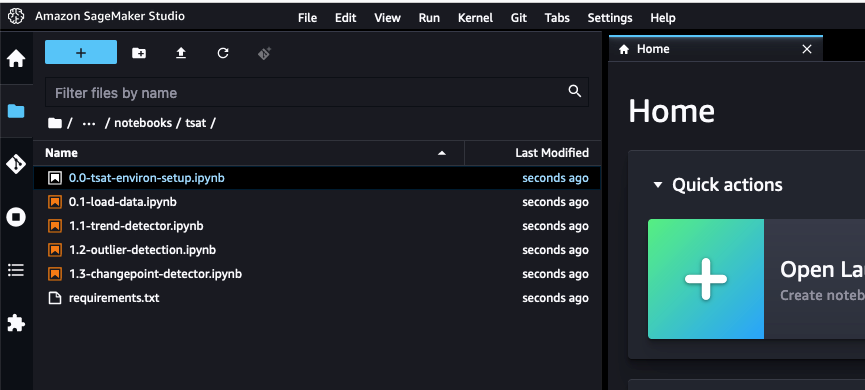 Figure 5: SageMaker cloned Python notebooks