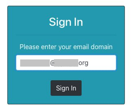 Figure 13: Cognito sign-in screen