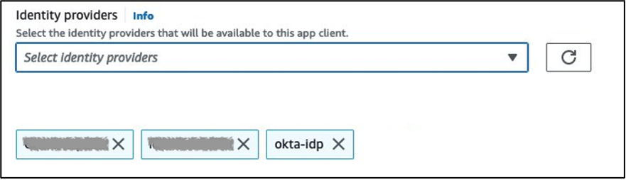 Figure 8: Select identity providers