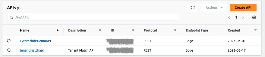 Figure 9: Example APIs