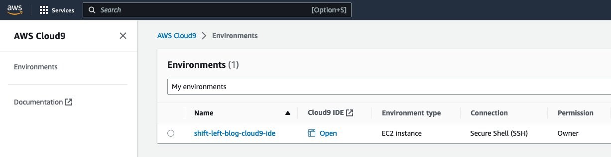 Figure 3: Cloud9 environments