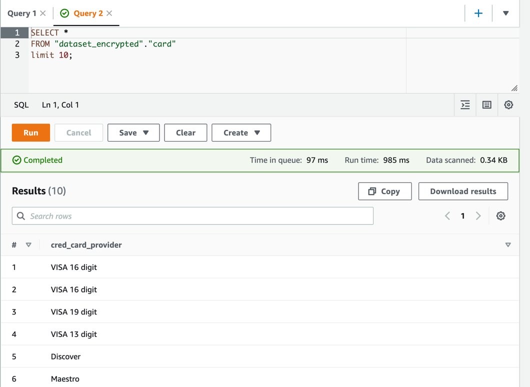 Figure 15: Validating secure-lf-business-analyst user permissions to query data