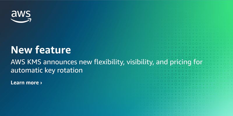 Today, AWS Key Management Service (AWS KMS) is introducing faster options for automatic symmetric key rotation. We’re also introducing rotate on-dem