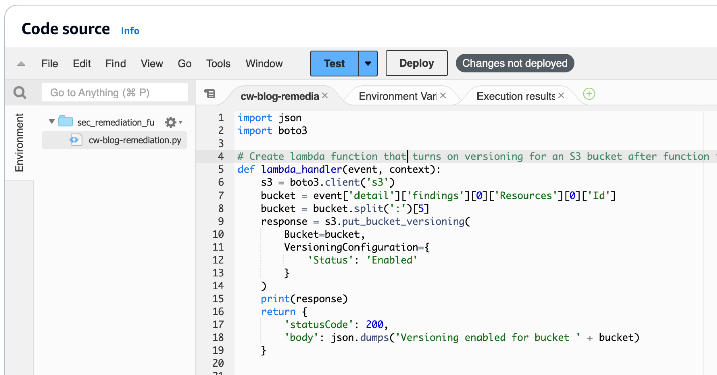 Figure 4: Source code that was successfully uploaded