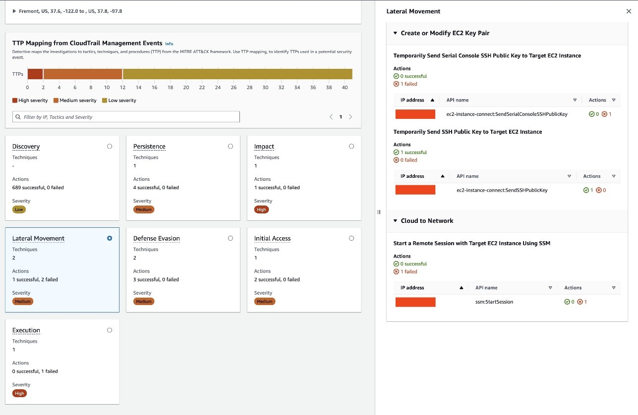 Figure 10: Investigation report page with event ATT CK mapping