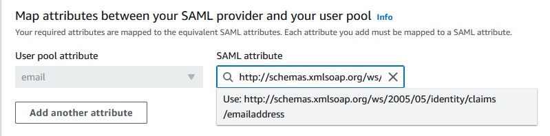 Figure 9: Enter the SAML attribute name