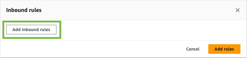 Figure 4: Add inbound rules