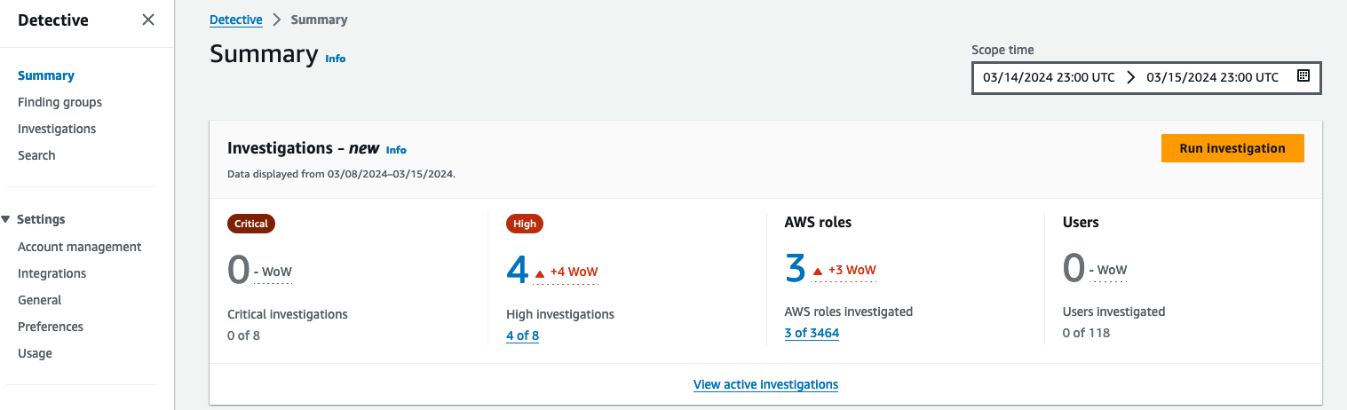 Figure 1: AWS roles and users impacted by a security event