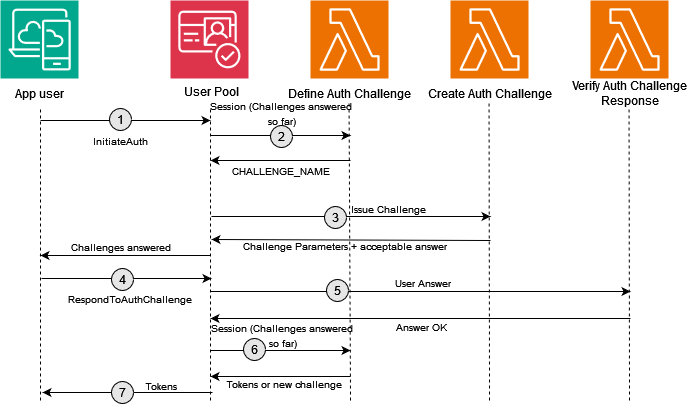 Figure 1: Custom authentication flow