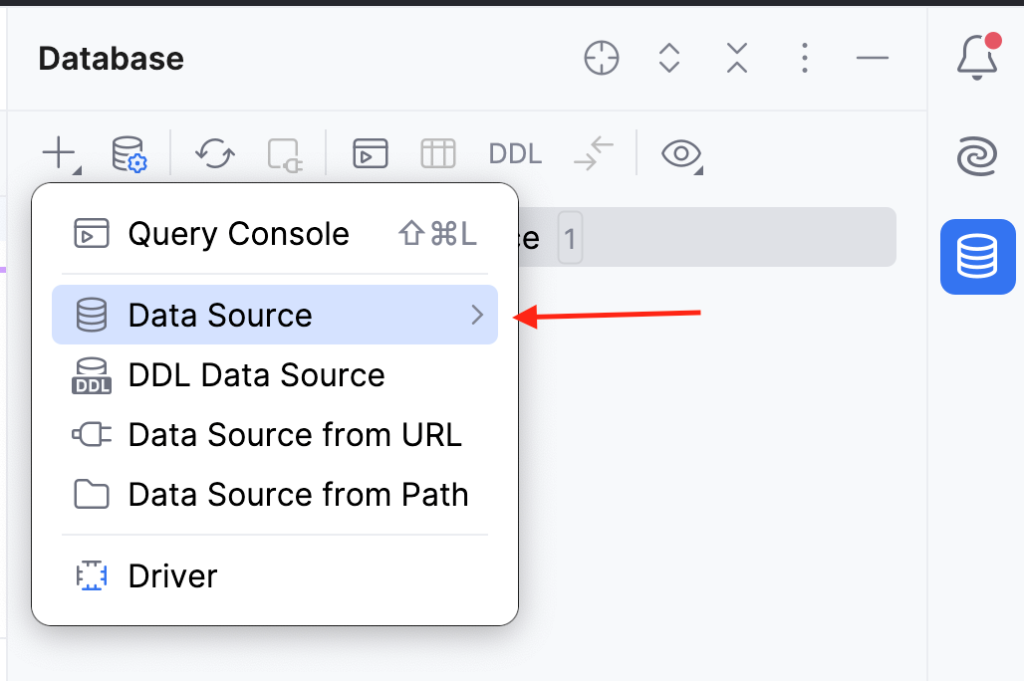 Figure 11: Add database source properties