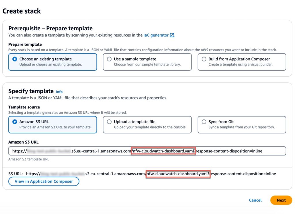 Figure 4: Make sure that you’re using the correct template