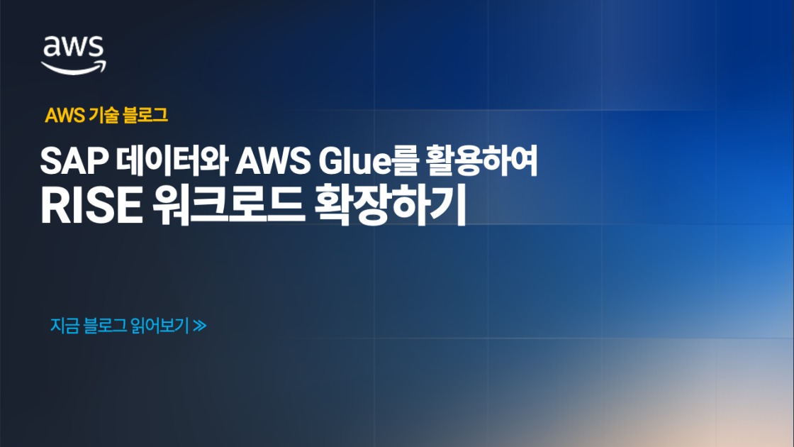 SAP 데이터와 AWS Glue를 활용하여 RISE 워크로드 확장하기