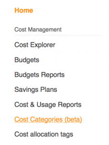 Billing Console Sidebar