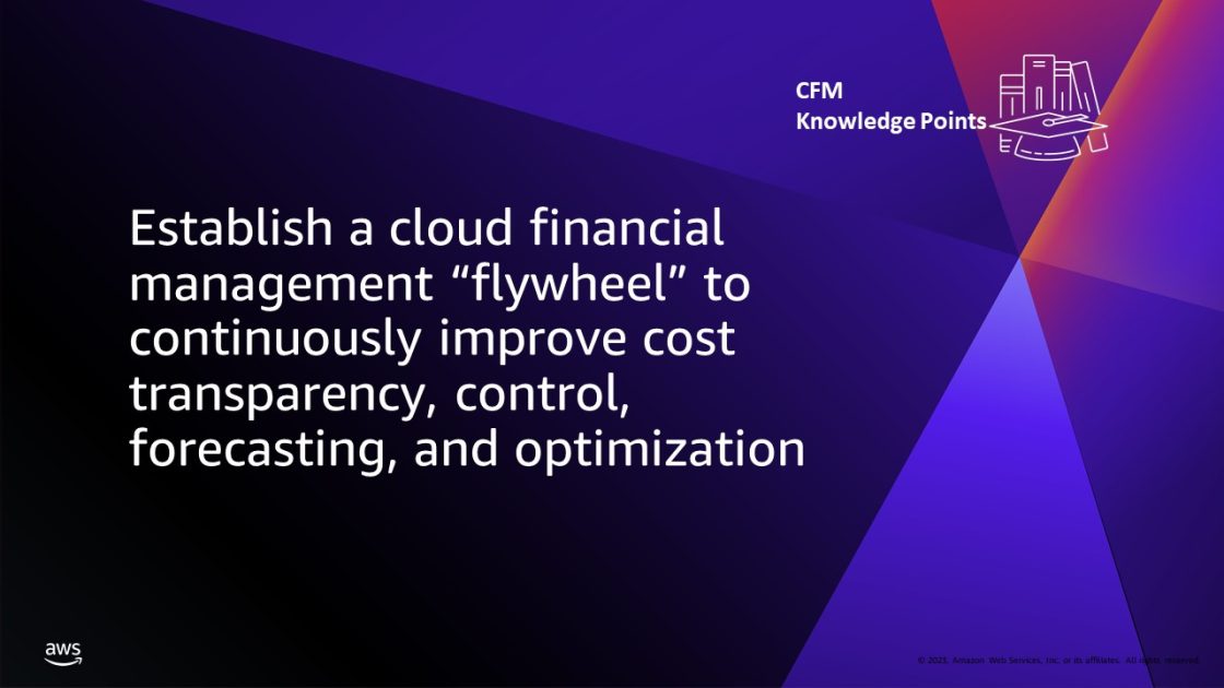 Establish a cloud financial management “flywheel” to continuously