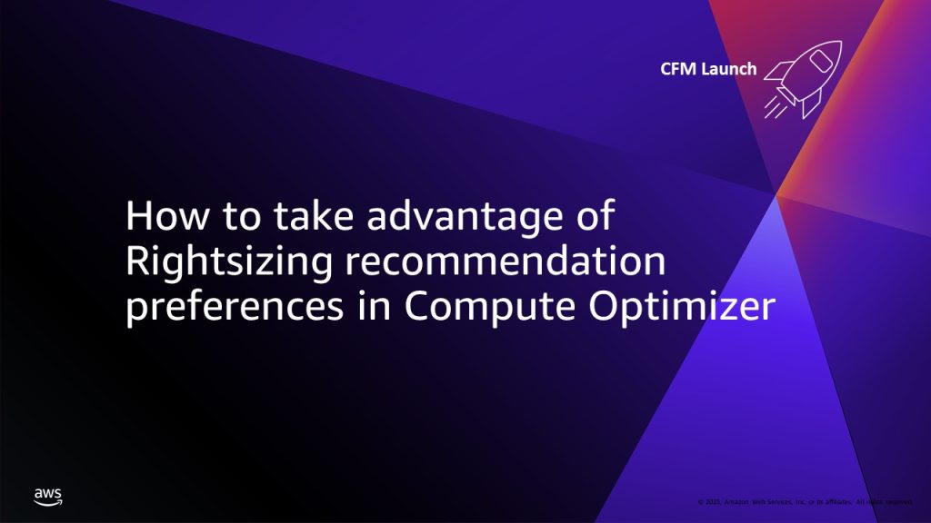 rightsizing recommendation preferences in Compute Optimizer