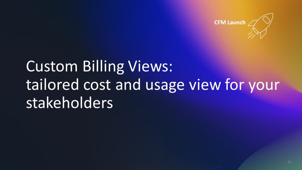 Custom billing view